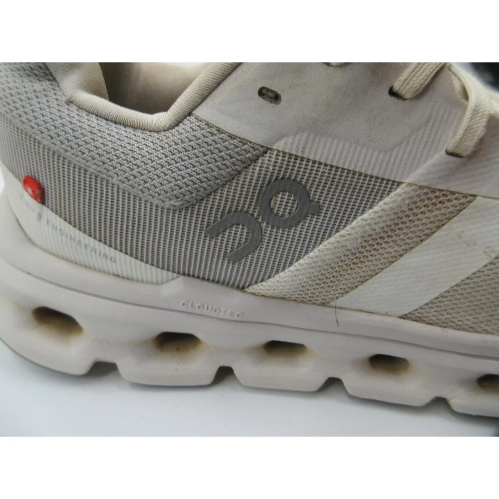 On Running Cloudrunner Shoes Womens Size 7.5 White Gray Road Swiss Engineering